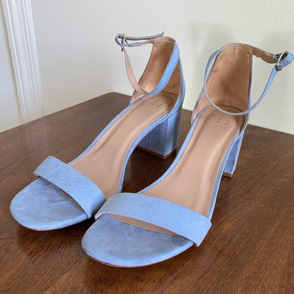 A New Day Block Heels Light Blue Size 10